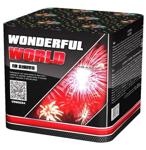 Fejerverkai WONDERFUL WORLD GWM5034 - 19 šūvių
