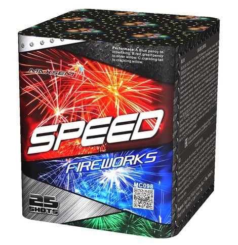 Fejerverkai SPEED FIREWORKS MC098 - 25 šūviai
