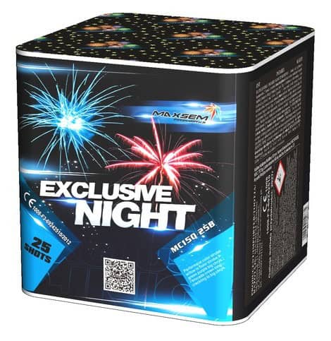 Fejerverkai EXCLUSIVE NIGHT MC150-25B - 25 šūviai