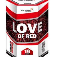 Fejerverkai LOVE OF RED SB19-01 - 19 šūvių