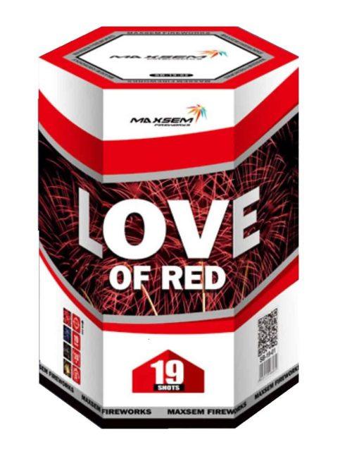 Fejerverkai LOVE OF RED SB19-01 - 19 šūvių